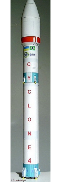 Tcyklon-3 launcher (scale 1:96)