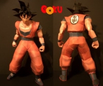 Goku papercraft 23 cm (Son Goku 孫悟空)