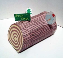 Yule Log Papercraft (Christmas 2010)