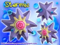 Pokemon Papercraft - Starmie 寶石海星