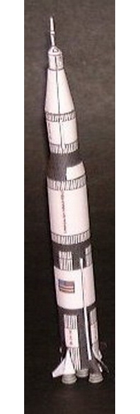 Mini Saturn V. Scale 1500. about 7 tall