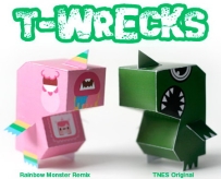 T Wrecks Paper Toys