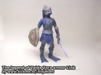 Zelda Papercraft - Zora Armor Link