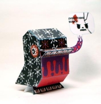 Nanibird Paper Toys - VooDooSKULLBird