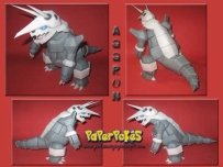 Pokemon Aggron Papercraft 波士可多拉