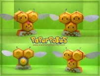 Pokemon Combee Papercraft 2 三蜜蜂