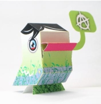 Nanibird Paper Toys - anarchy bird