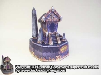 Warcraft III - Undead Graveyard Papercraft