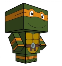 [忍者龜] 忍者龜 Michelangelo Happy cube (Teenage Mutant Ninja Turtles)