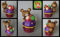 【鬆弛熊】杯子蛋糕rilakkuma happy cupcake