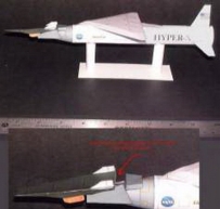 Real Spacecraft-1：48 scale Pegasus rocket in Hyper X formation with an X43