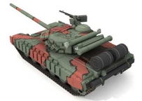 T-64B Soviet Main Battle Tank Papercraft (Obyekt)