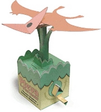 翼手龍 pteva (Pterosaur) automata 可動紙模
