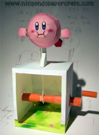 Flying Kirby Papercraft Automata (ddi7i4d 版)