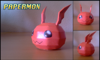 Jyarimon Papercraft 赤球獸