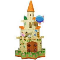 MerryGoRound Picture Castle Papercraft  旋轉拼圖城堡