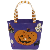 萬聖節包包:南瓜，紫色/halloween-bag