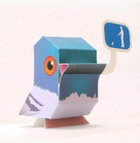Nanibird Paper Toys - Little Pigeon