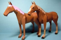 Brown Horse Papercraft