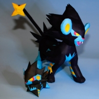 No.405 LUXRAY&LUXRAY CHIBI 倫琴貓&倫琴貓Q版