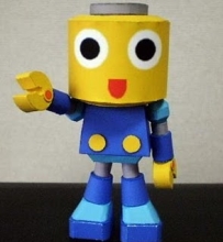 Mega Man Legends - Servbot Papercraft (Kobun)