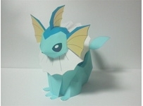 Pokemon Vaporeon Papercraft 水精靈