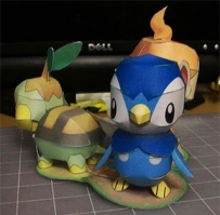 Pokemon Papercraft - Piplup 3 波加曼