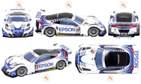 2010 Epson HSV-010 GT Papercraft (Race Car) 上級