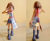 Kingdom Hearts 2 - Chibi Yuna Papercraft