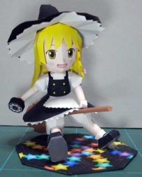 Touhou Project - Marisa Kirisame Papercraft (Flying) 霧雨魔理沙