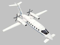 Piaggio P180 Avanti Papercraft (Aircraft)