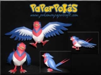 Pokemon Swellow Papercraft 大王燕