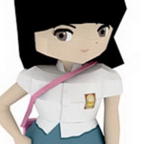 High School Girl Papercraft