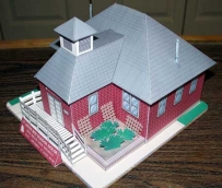 The Little Red School House Papercraft