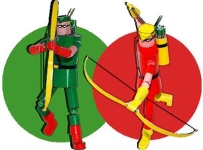 Green Arrow Papercraft & Speedy