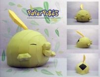 Pokemon Gulpin Papercraft 溶食獸