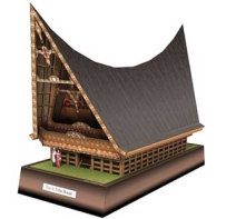 Toba Batak House Papercraft