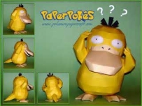 Pokemon Psyduck Papercraft  可達鴨