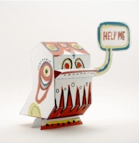 Nanibird Paper Toys - Sad Eyes