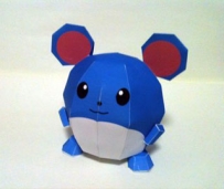 Pokemon Marill Papercraft 2 瑪力露