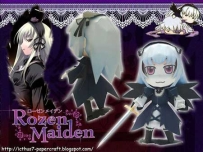 Suigintou Chibi from Rozen Maiden 水銀燈 Q版 (薔薇少女)