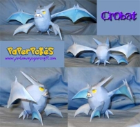 Pokemon Crobat Papercraft 叉字蝠