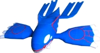 Pokemon Papercraft - Kyogre 蓋歐卡